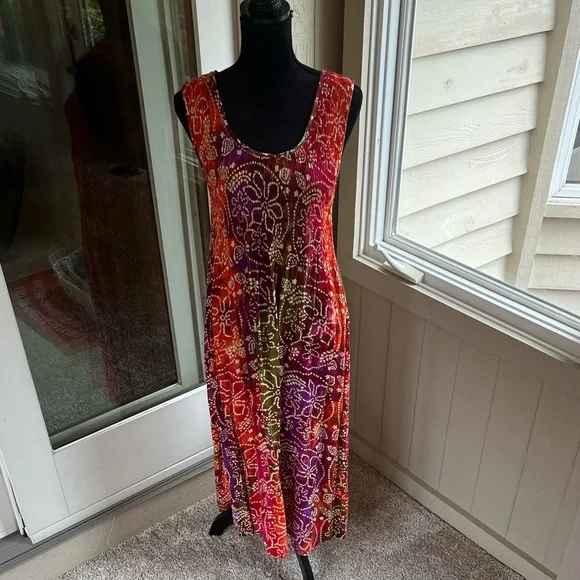Noelle Multicolor Sleeveless Maxi Dress - Picture 1 of 8